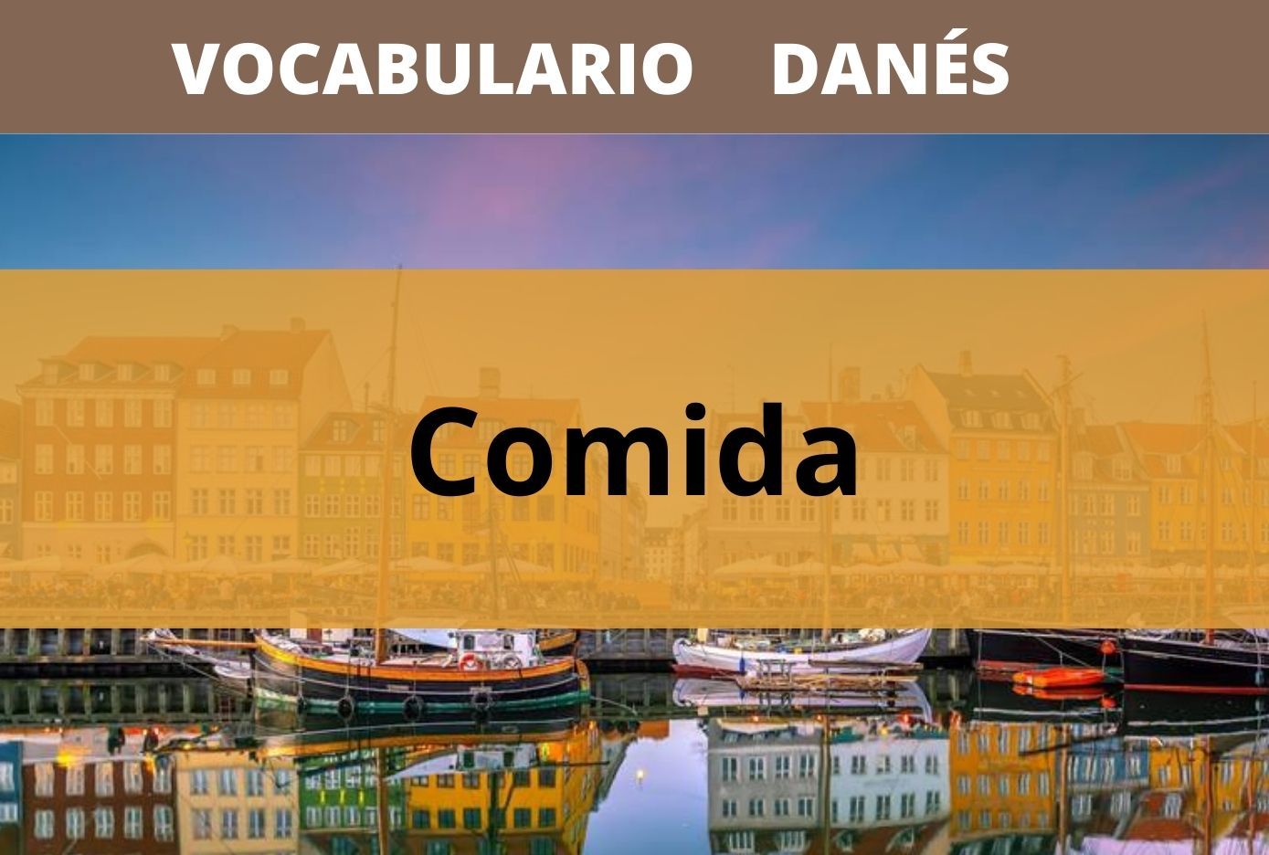 vocbulario de comida en danes