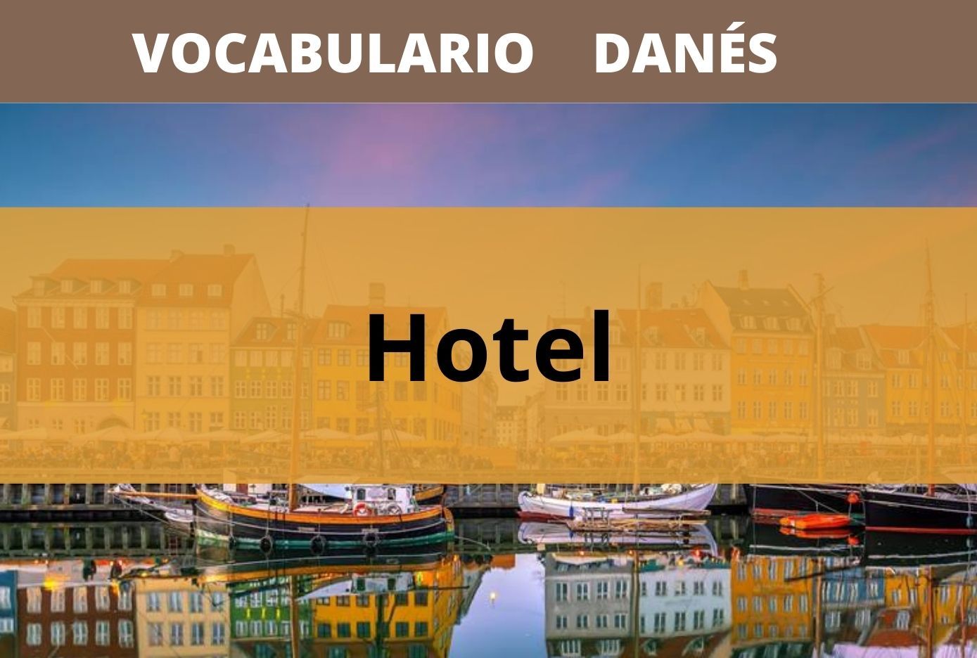 vocabulario de hotel en danes