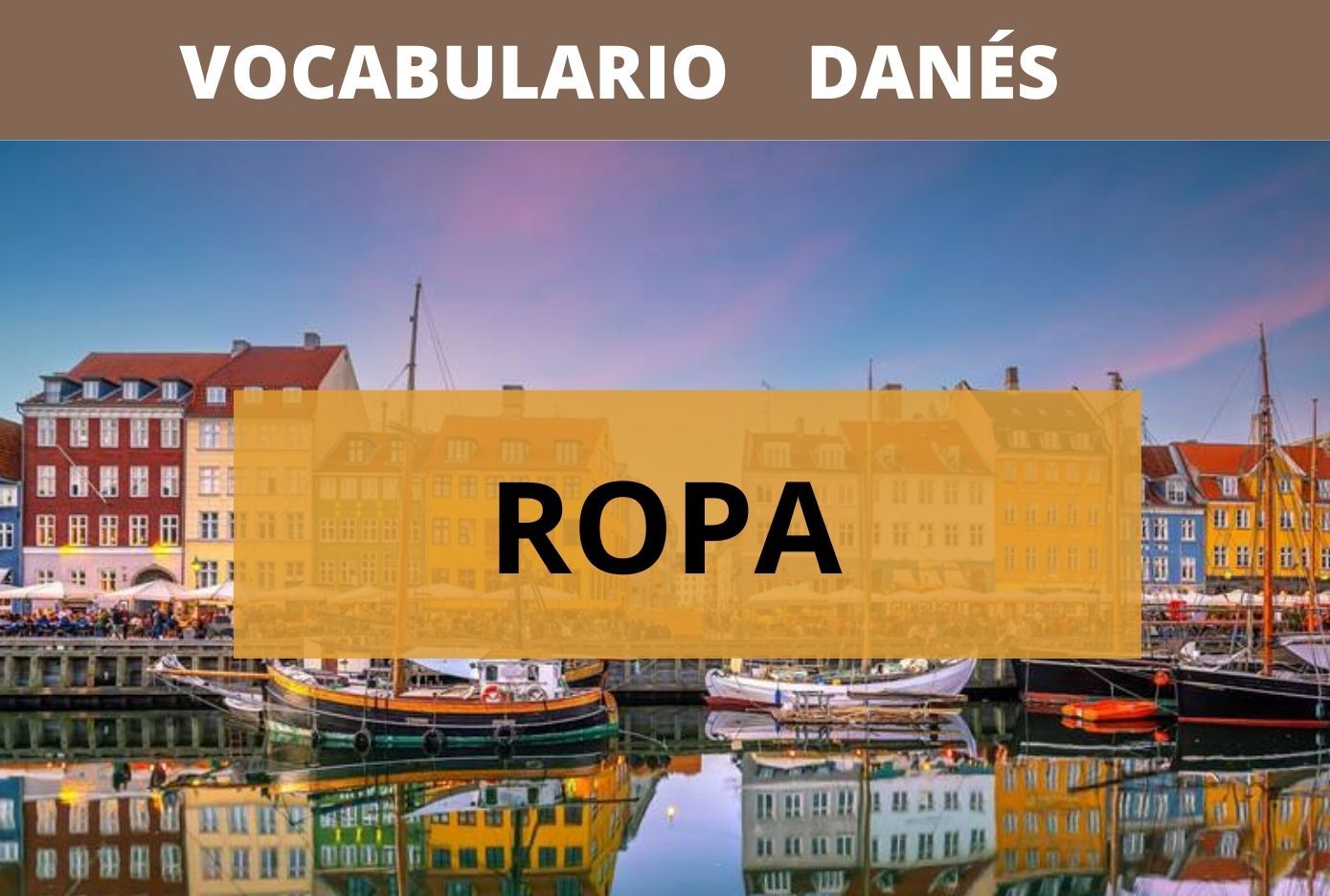 ropa en danés vocabulario