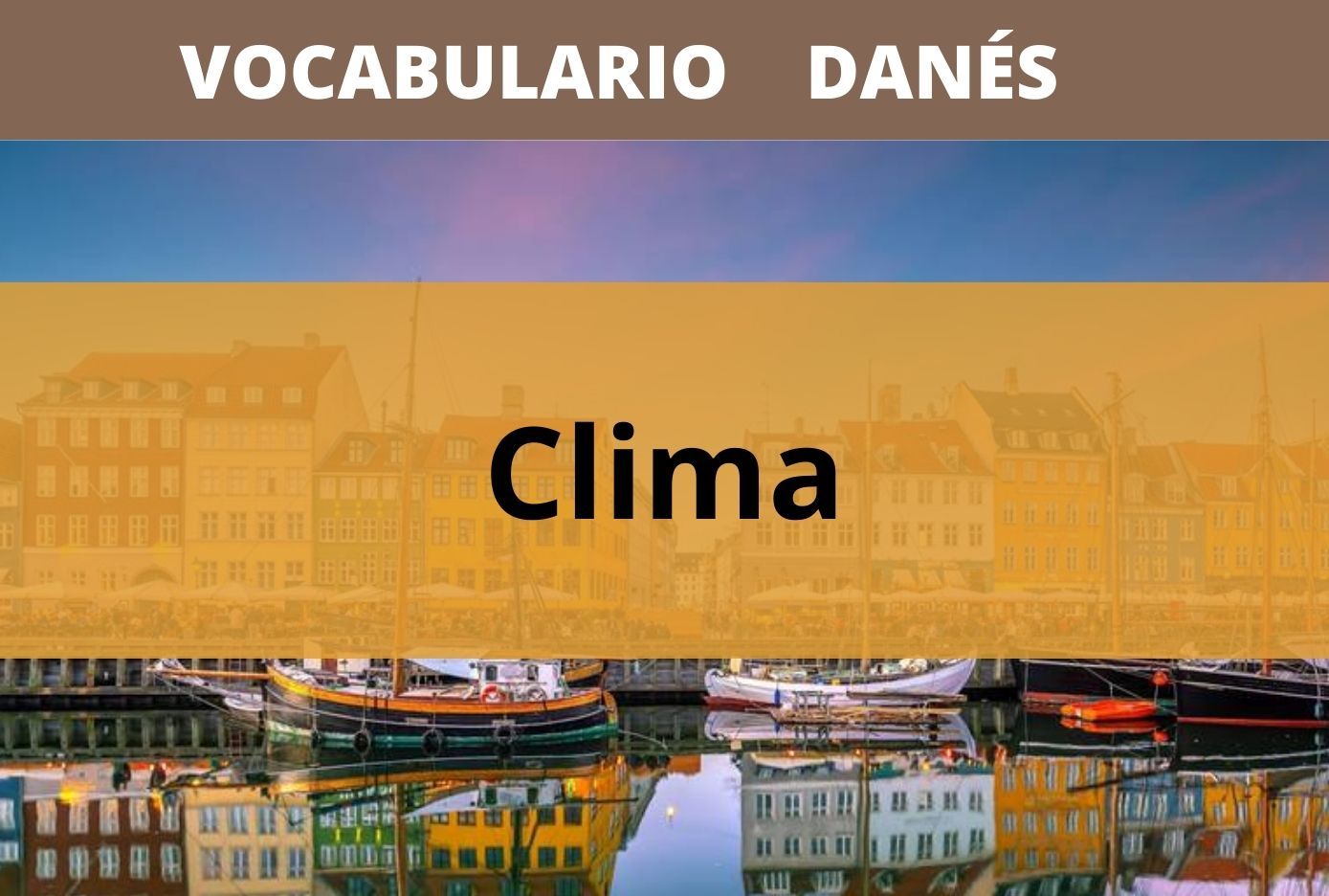 clima en danes como se dice